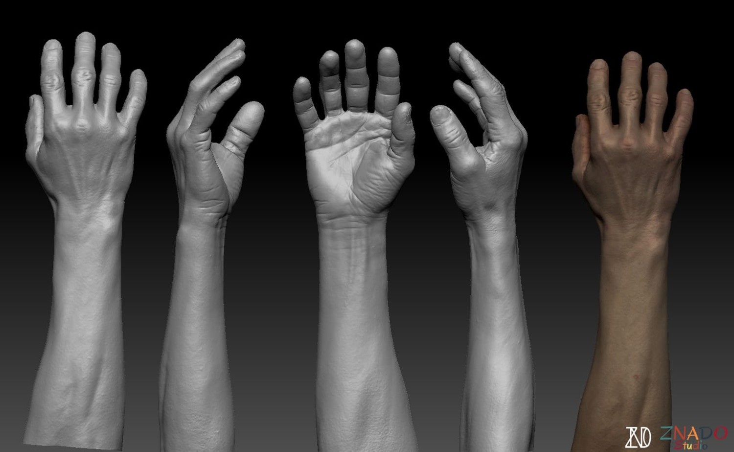 Vr Hand Texture Realistic Hand Scan Mesh for VR Games - PBR Ready